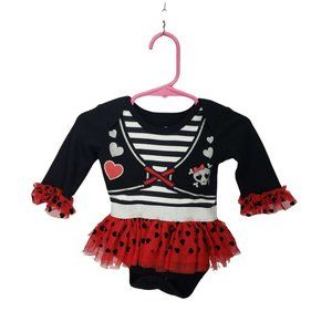 Way To Celebrate Halloween‎ 0-3 Months Pirate Skull One Piece